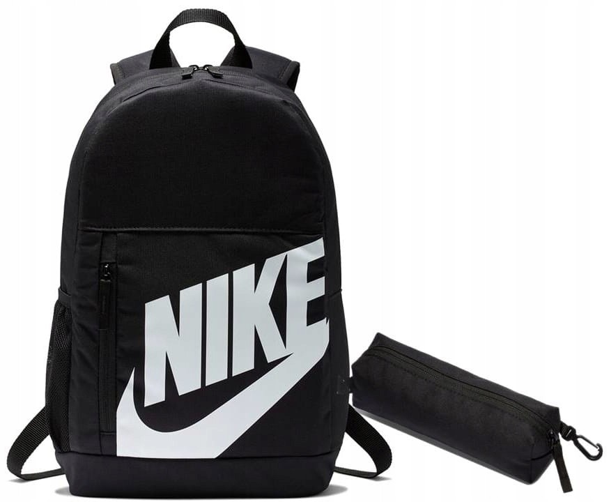 Školský batoh s piornikom, čierny, odolný polyester, 20L
